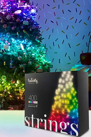 400 RGB+W Twinkly App-Controlled String Lights